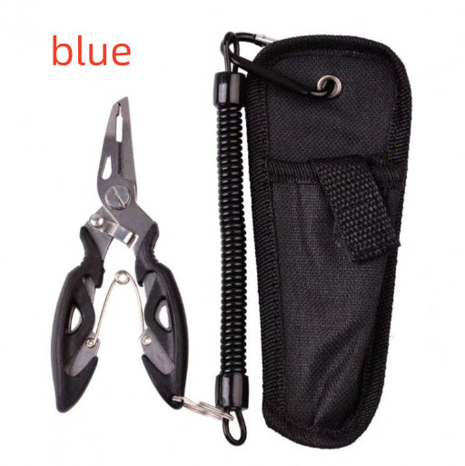 Multifunktionale Angelzange mit Coil-Lanyard &  Karabiner – Robust, Sicher & Unverzichtbar für jeden Angler