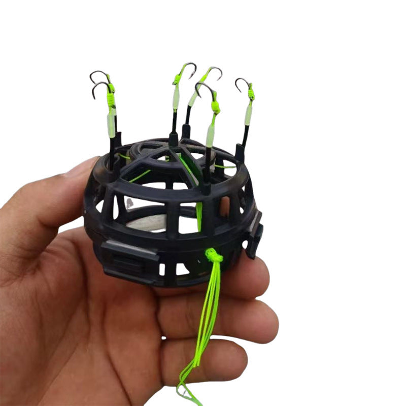 Anti-upside-down Bait Cage Hook Casting Rod Rig