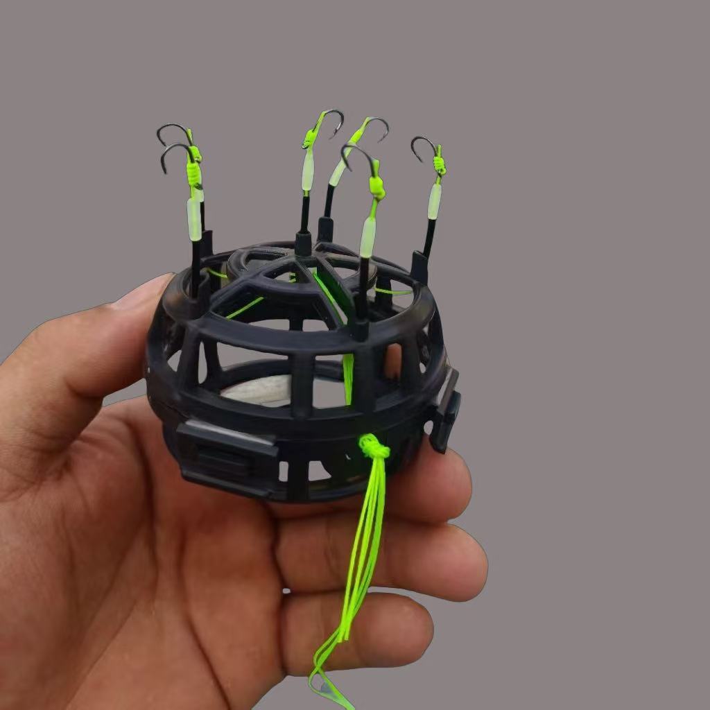 Anti-upside-down Bait Cage Hook Casting Rod Rig