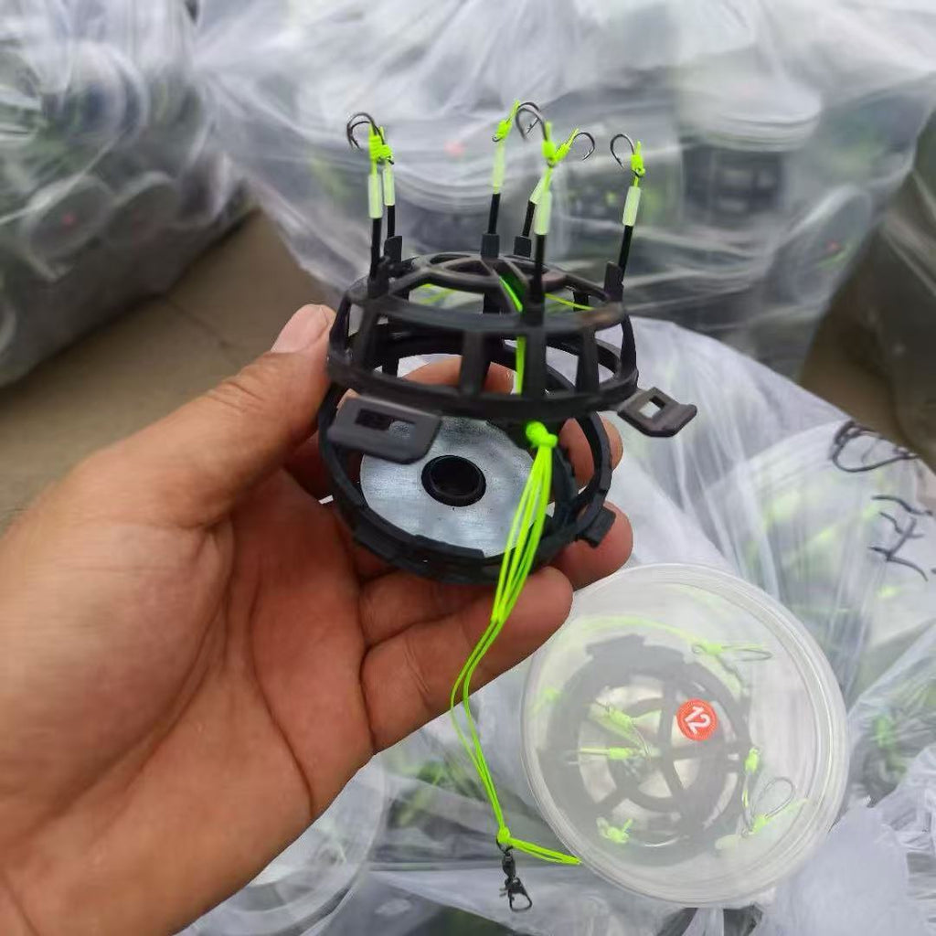 Anti-upside-down Bait Cage Hook Casting Rod Rig