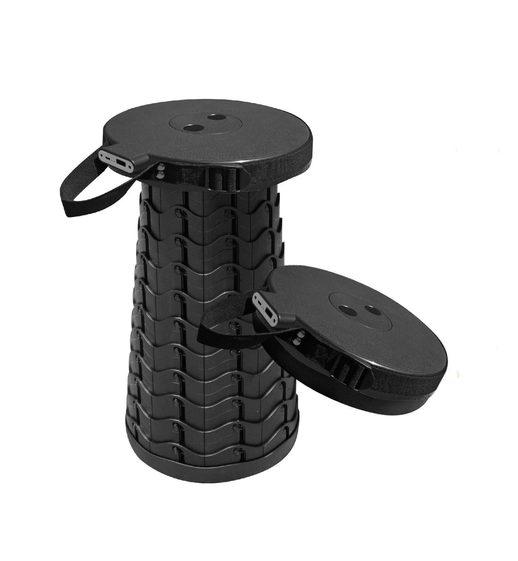 Tragbarer, ausziehbarer Teleskop-Hocker mit USB-Anschluss – Komfort trifft Innovation!