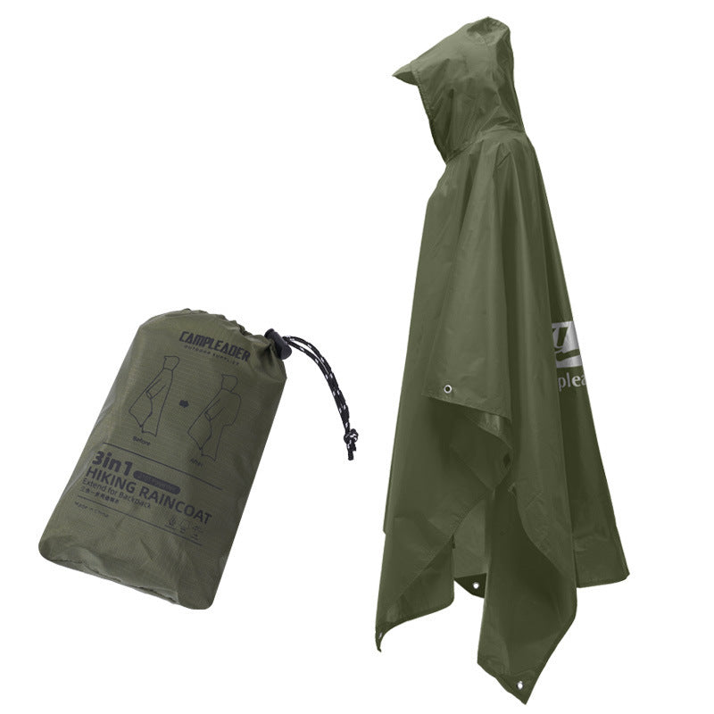 3-in-1 Outdoor Regenponcho – Leicht, Wasserdicht & Vielseitig
